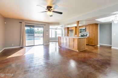 Family Room and Kitchen