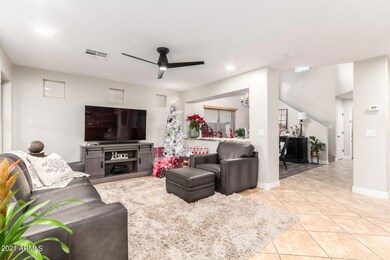 Open flowing floorplan.