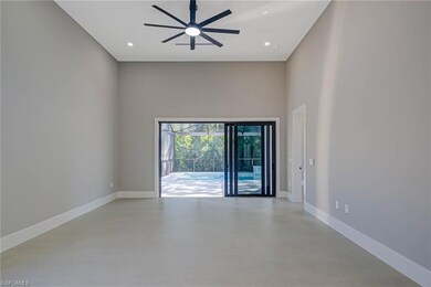 Spare room featuring ceiling fan