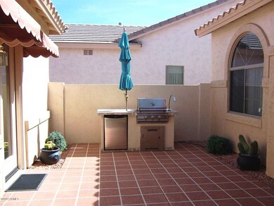 Courtyard between the house and casita