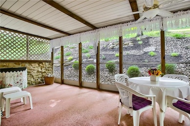 Enjoy relaxing times on the screened in porch look