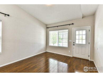 Spacious living room entry
