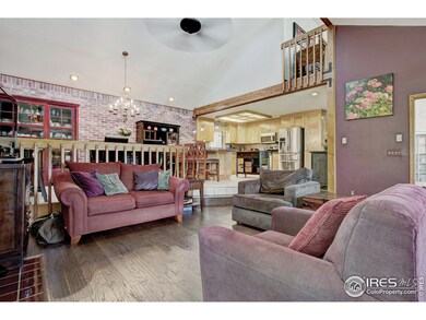 Open to the kitchen and dining room