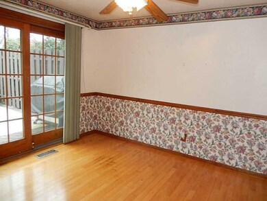 Dining Room. Casual dining room with French doors 