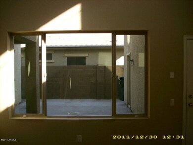 Patio view from living room