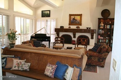 living room with fireplace