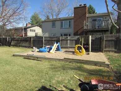 Play area in backyard
