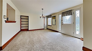 Dining room with access to side patio