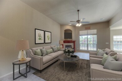 Virtually Staged - NOTE the FLAT screen TV in the