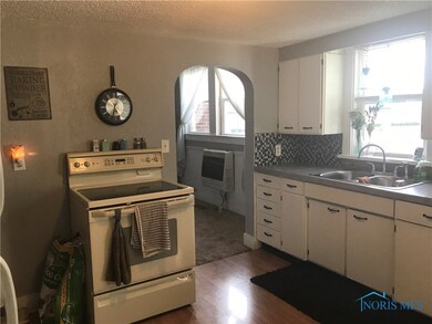 Kitchen looking into dining room