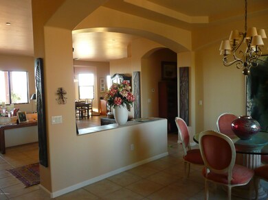 looking from the front door