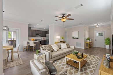 Digitally Staged Living Room