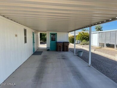 Large 2 car carport with shed