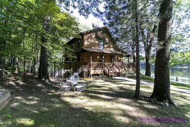 Lake Front Log Home For Sale 2 Acres
