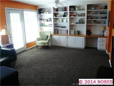 Tons of windows look into the back yard.