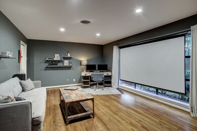 Movie night, anyone?  The projector and screen can