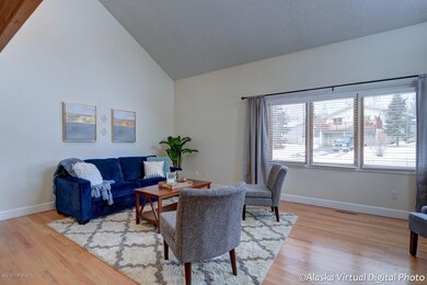 Living Room W/Vaulted Ceiling