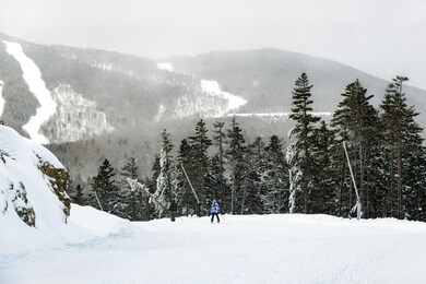 skiers on Double Refractions