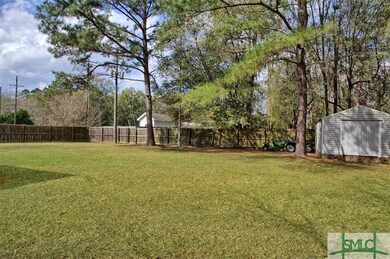 Large fenced backyard