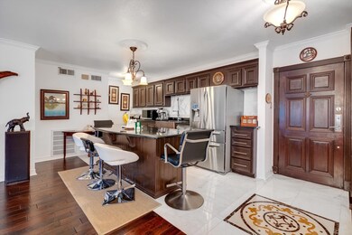 Kitchen Island open to the living space
