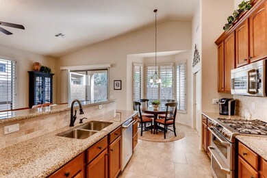 Open Kitchen with vaulted ceilings