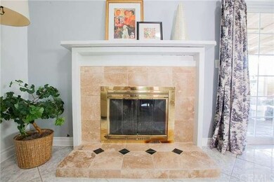 Stunning fireplace with all new tile work.