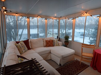 Expanding your living out to the Enclosed porch. W