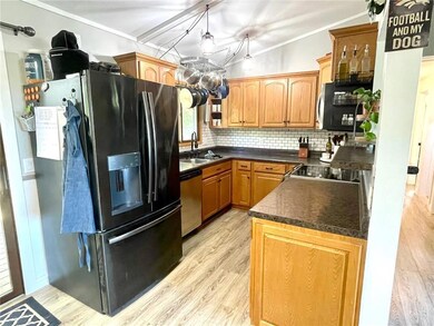 Kitchen appliances included in the sale. Electric