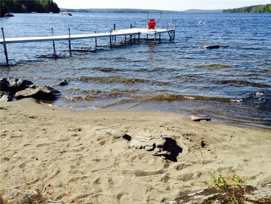 A rare sandy beach on Moosehead Lake!