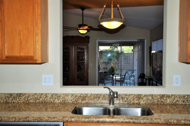 Kitchen Pass thru Window to Dining Area