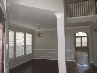 Formal dining room on left of entry.