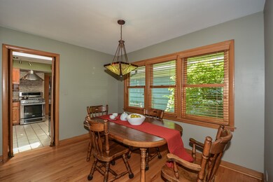 Dining room leads directly to the kitchen through 