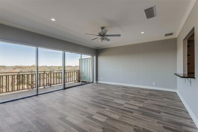 Living-dining area opens to 34' balcony