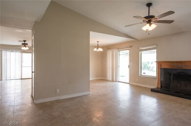 FAMILY ROOM WITH DINING AREA. GAS FIREPLACE