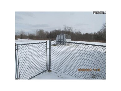Fenced backyard