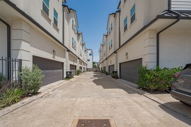 alley into these townhomes