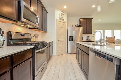 There is plenty of counter space in this lovely kitchen