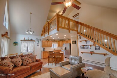 Stairs to loft and master suite