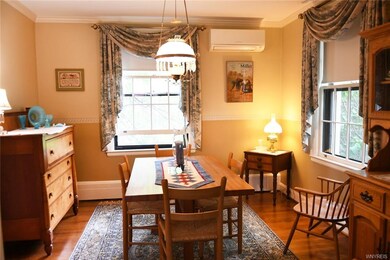 Dining room with hardwood floors too.