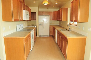 New kitchen with maple cabinets