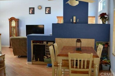 View from kitchen to dining area to living room