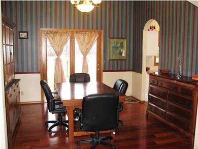 Dining room, also with Brazilian cherry floors, ha