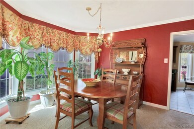 Dining Room with by window