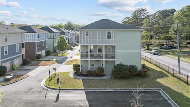 View of front of property featuring a front yard, 