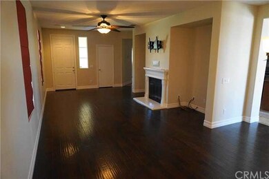 Living Room with hand scraped engineered hardwood 