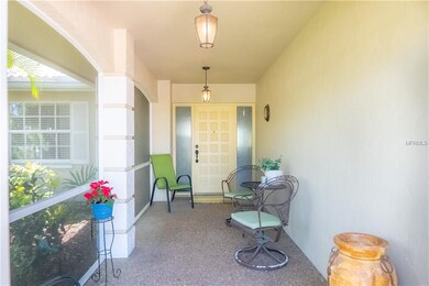 Large, screened front entry, great for chatting wi