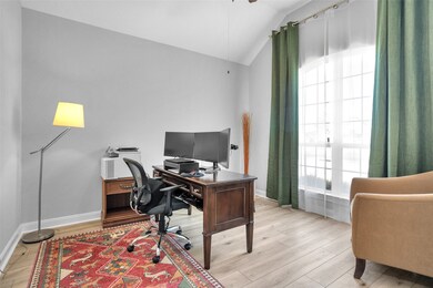 Home office faces the front