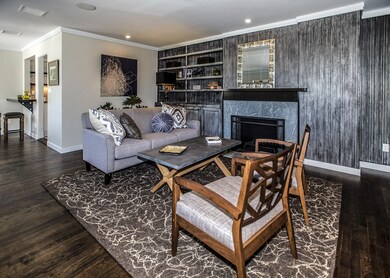 Living room & fireplace