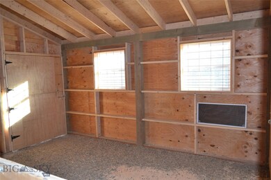 Barn Interior with Dutch Door
