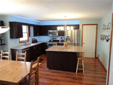 Updated kitchen with stunning floors...